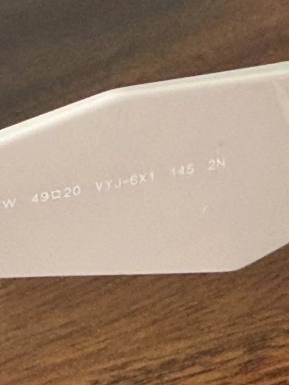 Prada Rectangle Acetate Beige Sunglasses